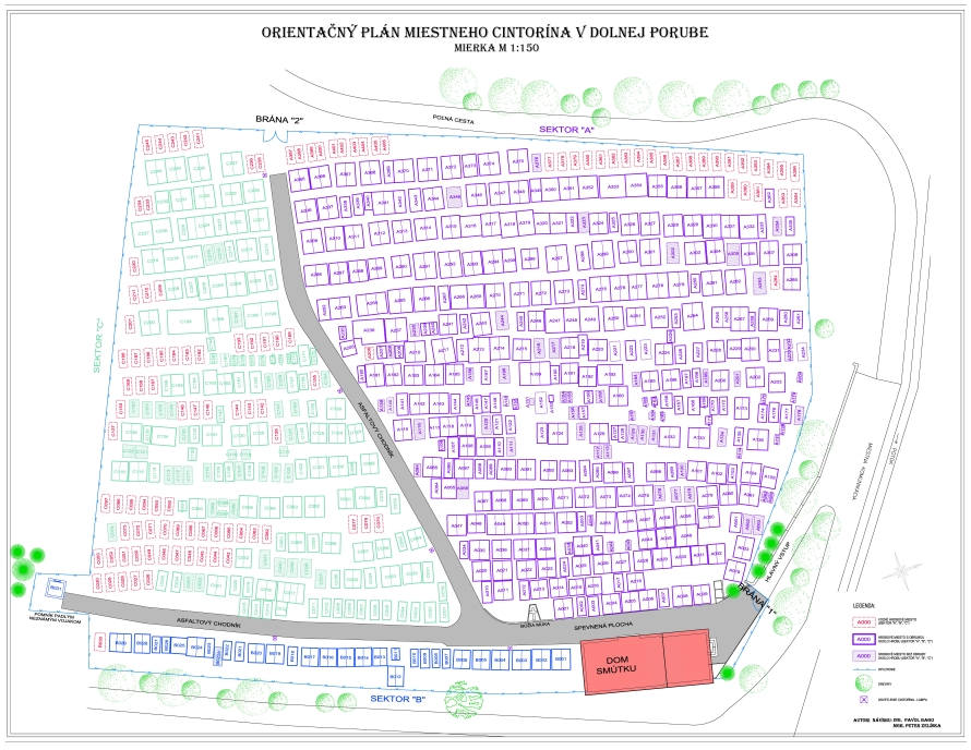 Orientačný plán cintorína