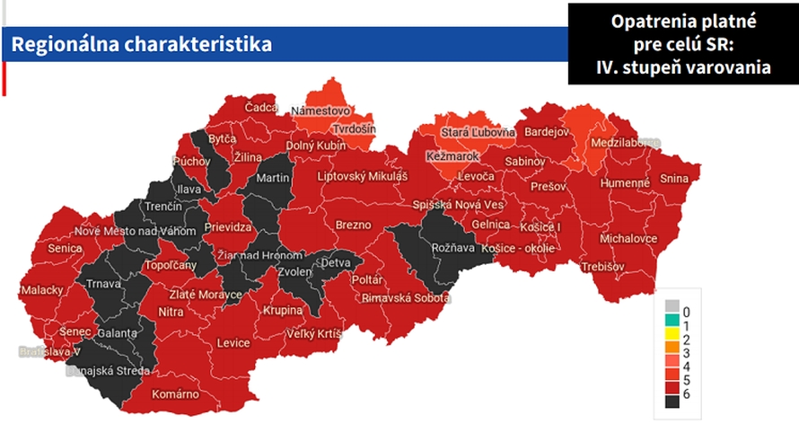 Covid mapa, 1.3.2021