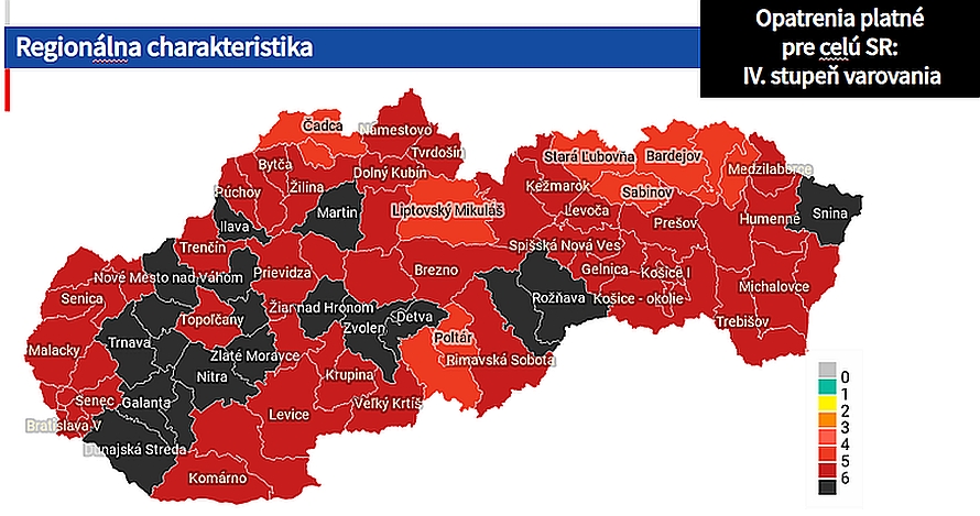 Covid mapa, 22. 2. 2021