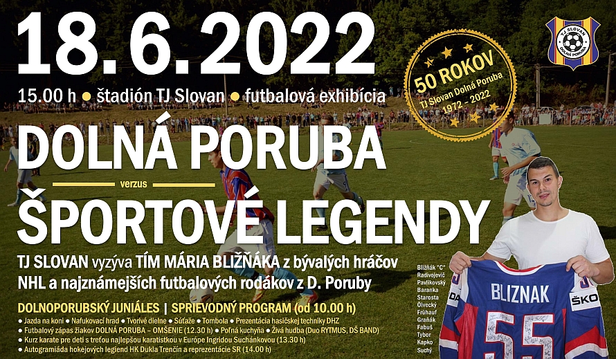 50 rokov TJ Slovan Dolná Poruba